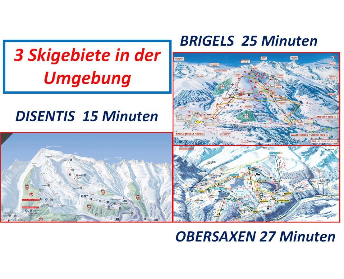 Casa Steilalva - Grosszuegiges Chalet Fuer Erholsamen Familienurlaub Surrein Luaran gambar
